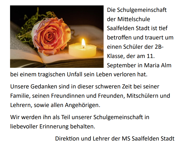 trauer text