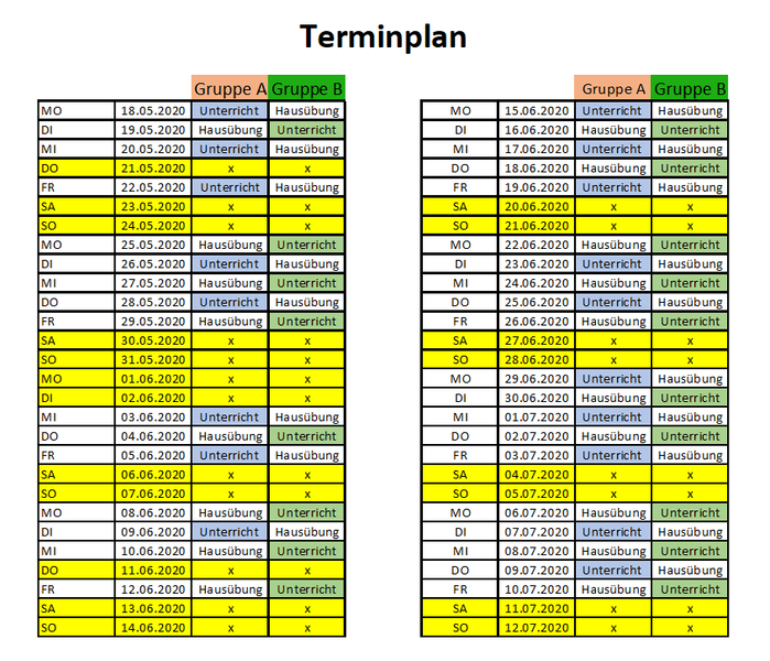 terminplan